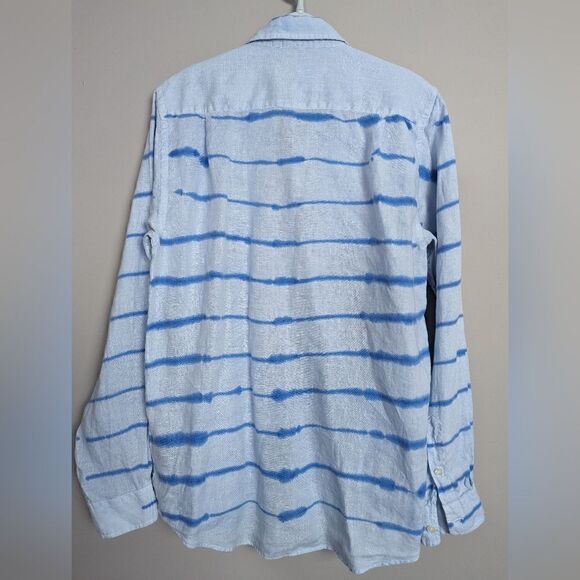 Vilebrequin 100% lined Button Shirt Tie Dye Blue - Picture 5 of 7